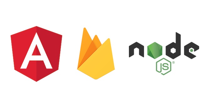 angular firebase nodejs logos