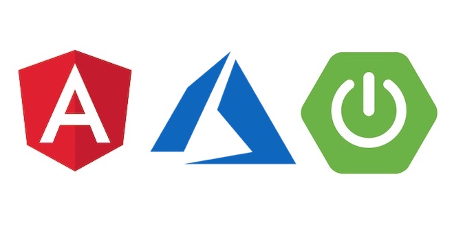 angular springboot azure logos