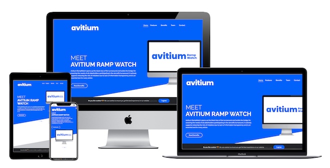 screenshot of avitium.io website