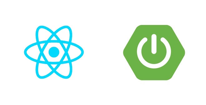 react springboot logos